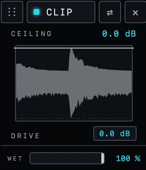 The Clip brick as it appears in the plugin