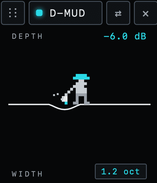 The D-Mud brick as it appears in the plugin